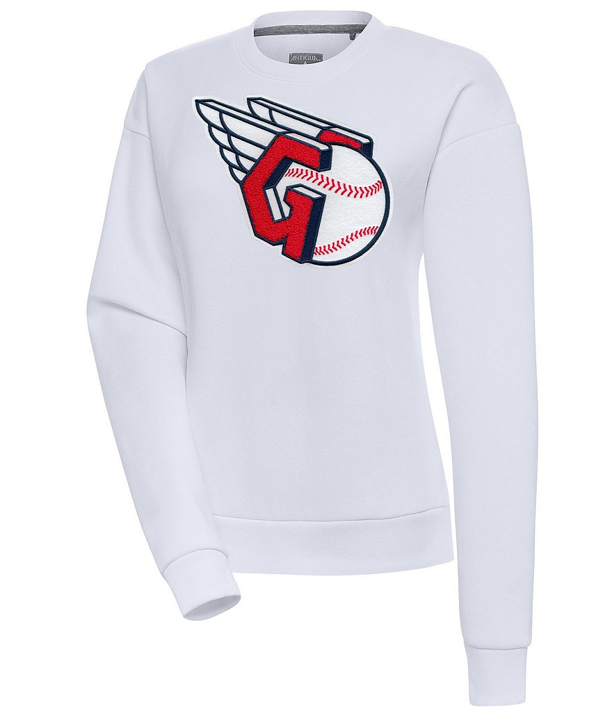 Antigua Women's MLB Chenille Patch Victory Pullover Hoodie, Mens, M, St. Louis Cardinals White