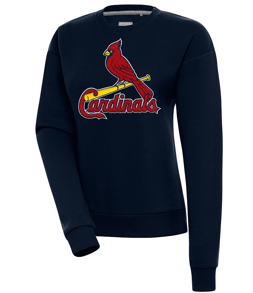 St. Louis Cardinals Antigua Women's Victory Pullover Hoodie - Heather Gray