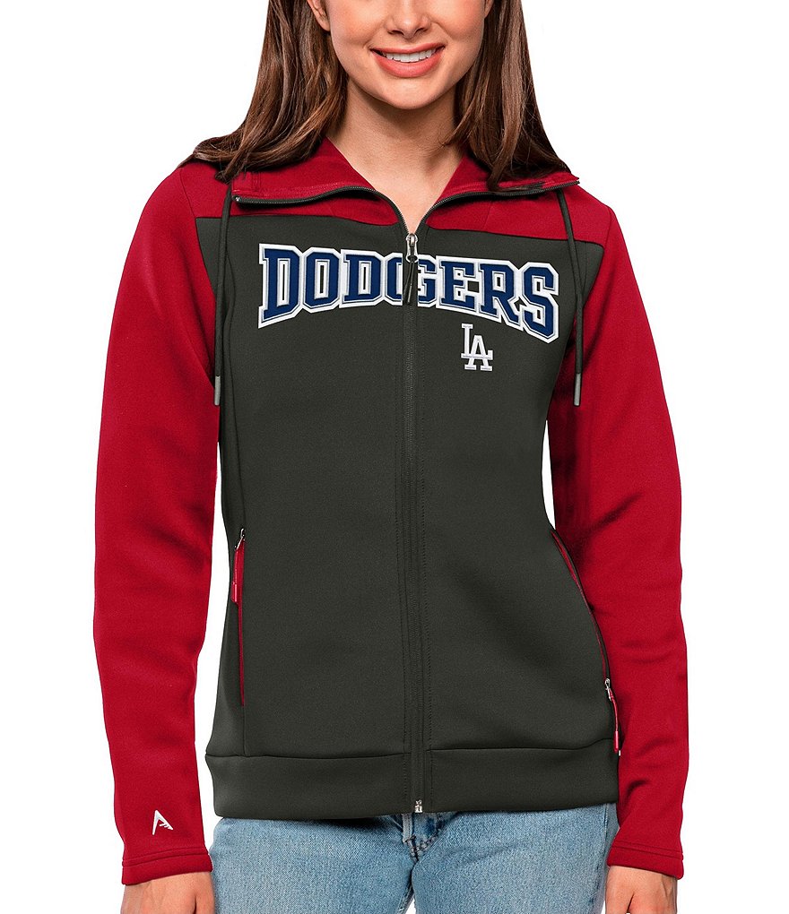 Womens dodgers zip online up hoodie