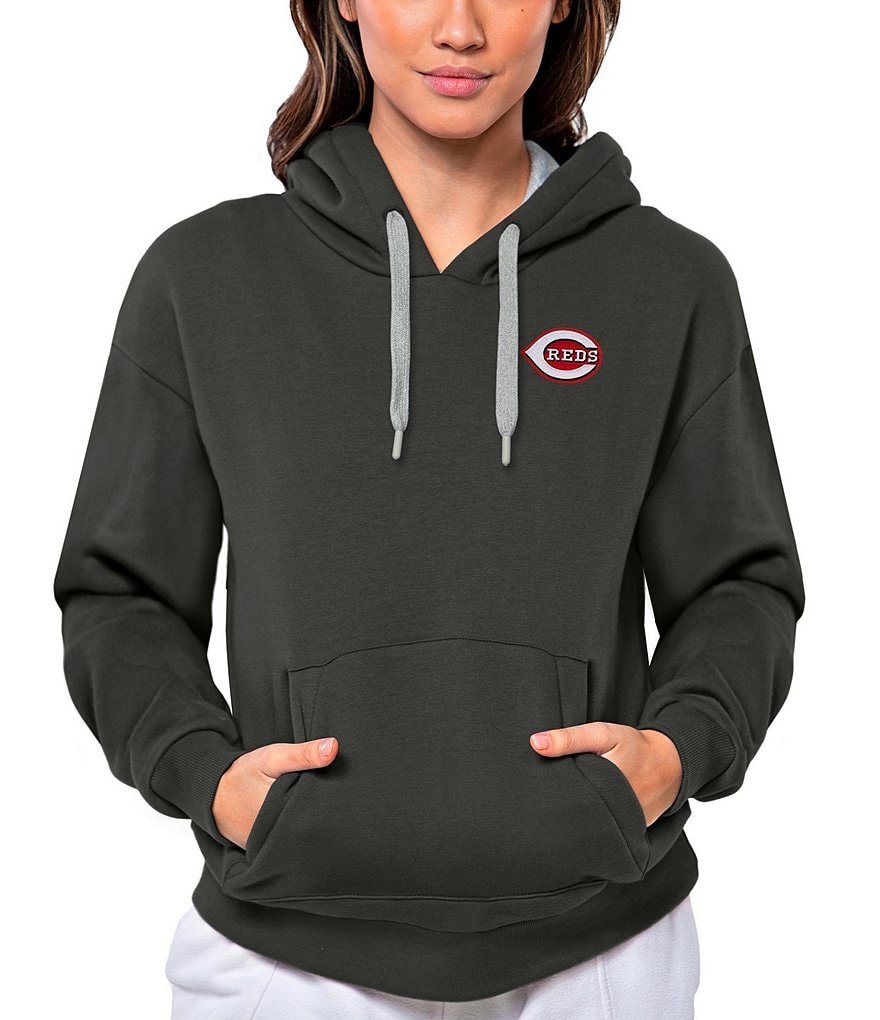 Men's Antigua Black Kansas City Chiefs Victory Pullover Hoodie