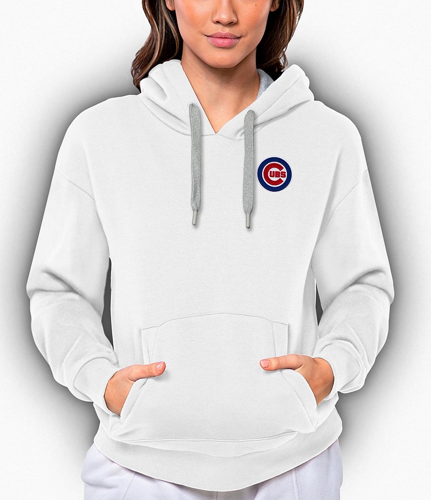 MLB, Tops, Chicago Cubs Gray Hooded Sweatshirt