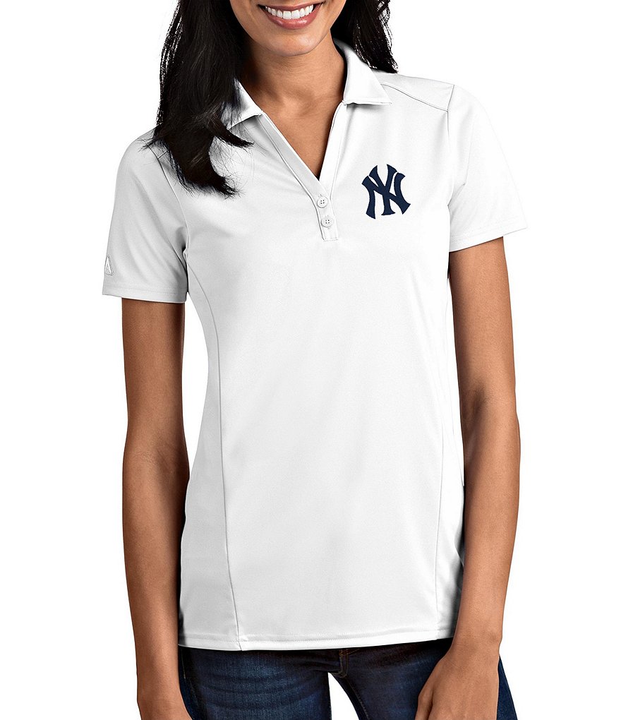 New York Yankees Antigua Women's Motivated Polo - White