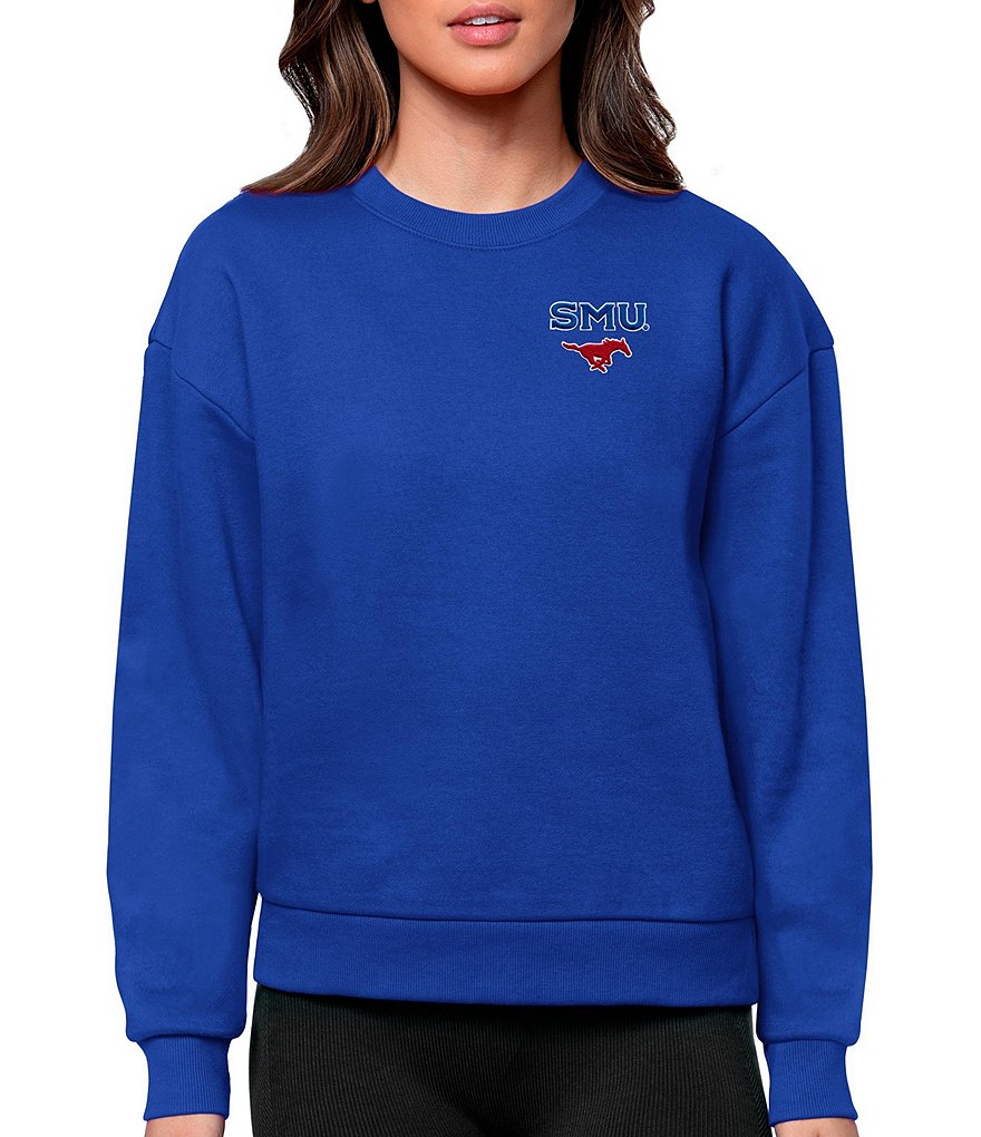 Antigua Women's Milwaukee Brewers Navy Victory Crew Pullover