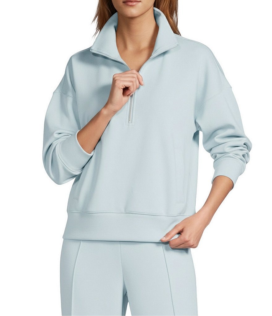 メナード Antonio Melani Active Coordinating Collar Neck Half Zip Sweatshirt