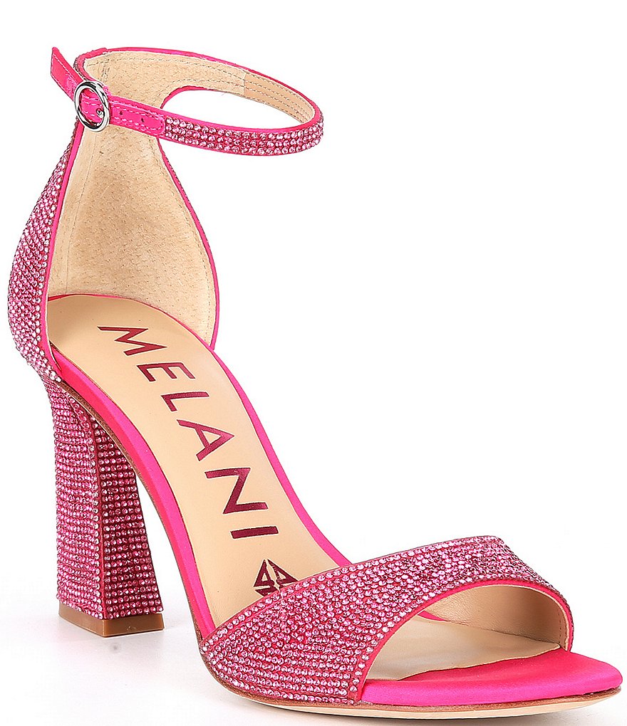 Antonio Melani Blaire Rhinestone Embellished Hotfix Dress Sandals ...
