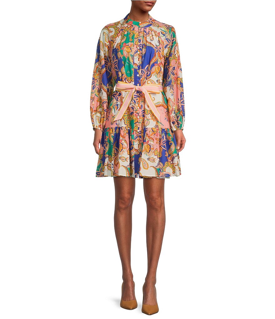Bruna Floral Print Midi Shirt Dress, UNDRESS