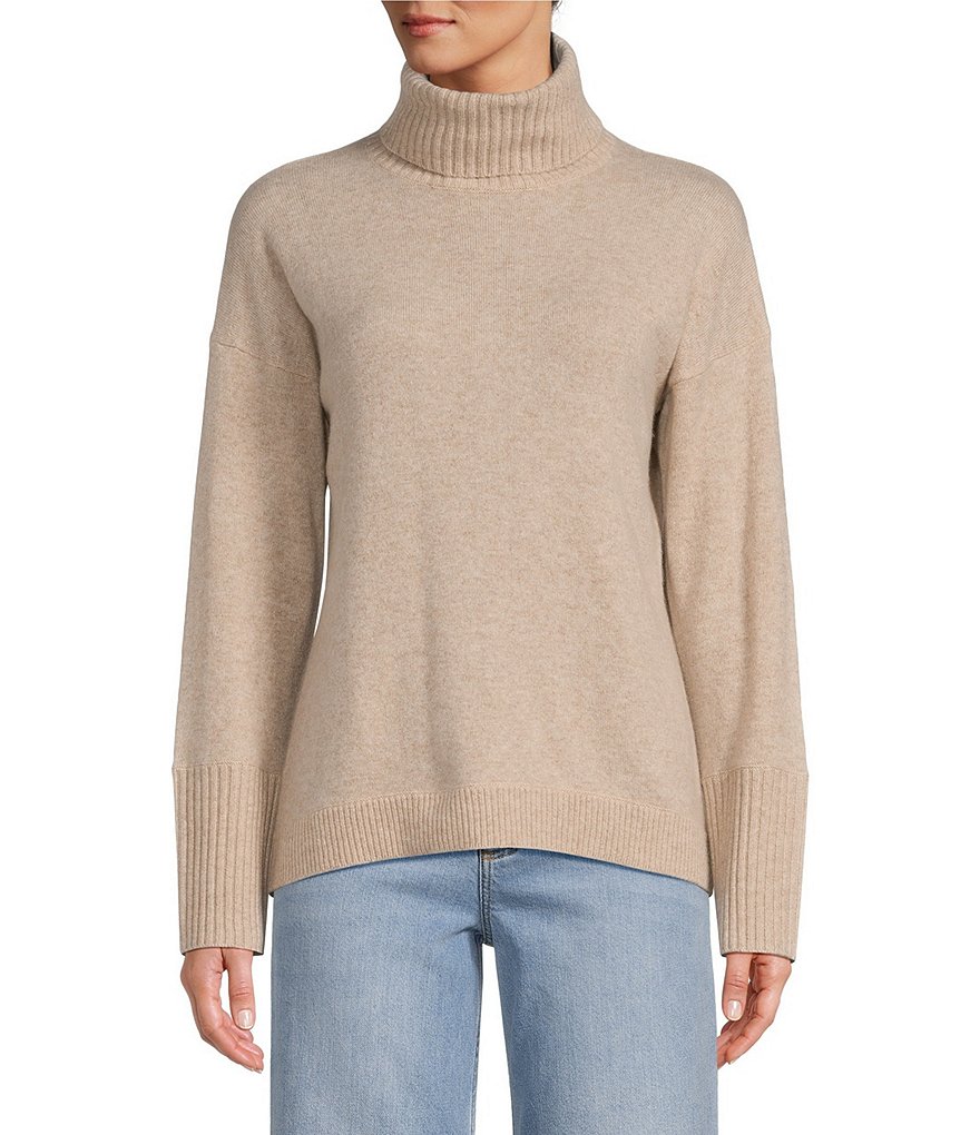 Antonio Melani Luxury Collection Cameron Cashmere Crew Neck Long Sleeve Knit Sweater, Womens, L, Ivory - Dillard's Exclusive