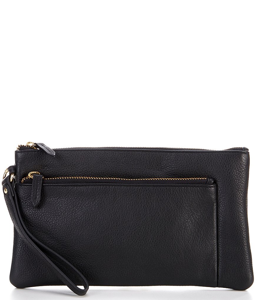 ANTONIO MELANI, Bags, Antonio Melani Courtney Grow Gemma Black Cow  Leather Clutch 625 X 45 X 6