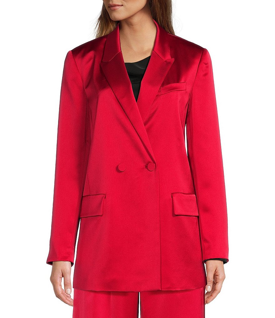 Antonio Melani Jelena Satin Coordinating Blazer Jacket | Dillard's