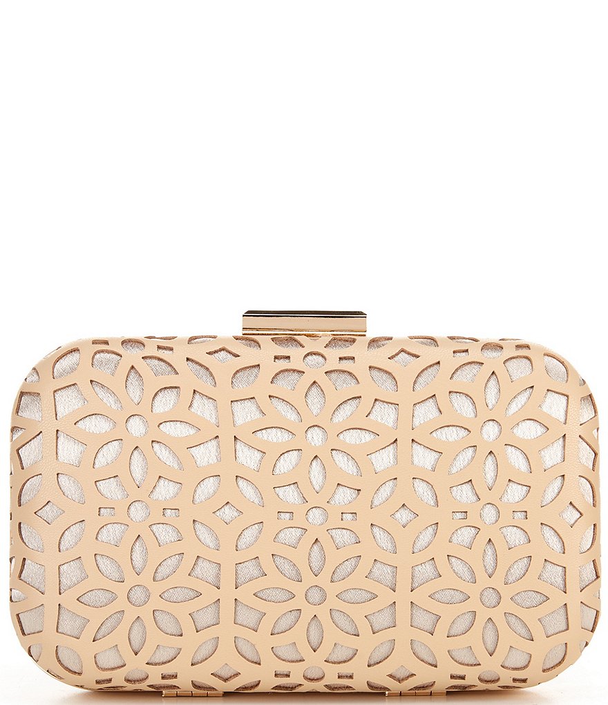 Beige Laser Cut Pattern Clutch – HoneyBeesCurvyCloset