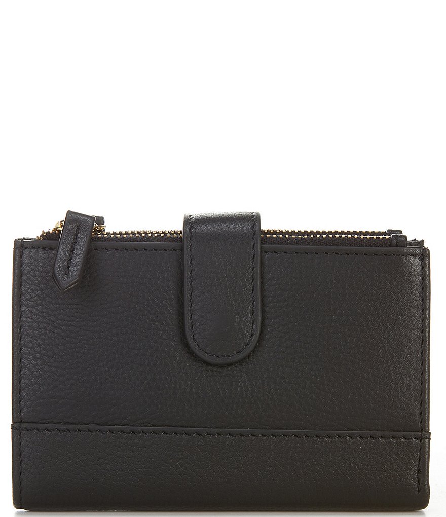 Antonio Melani Leather Double Top Zip Wallet | Dillard's