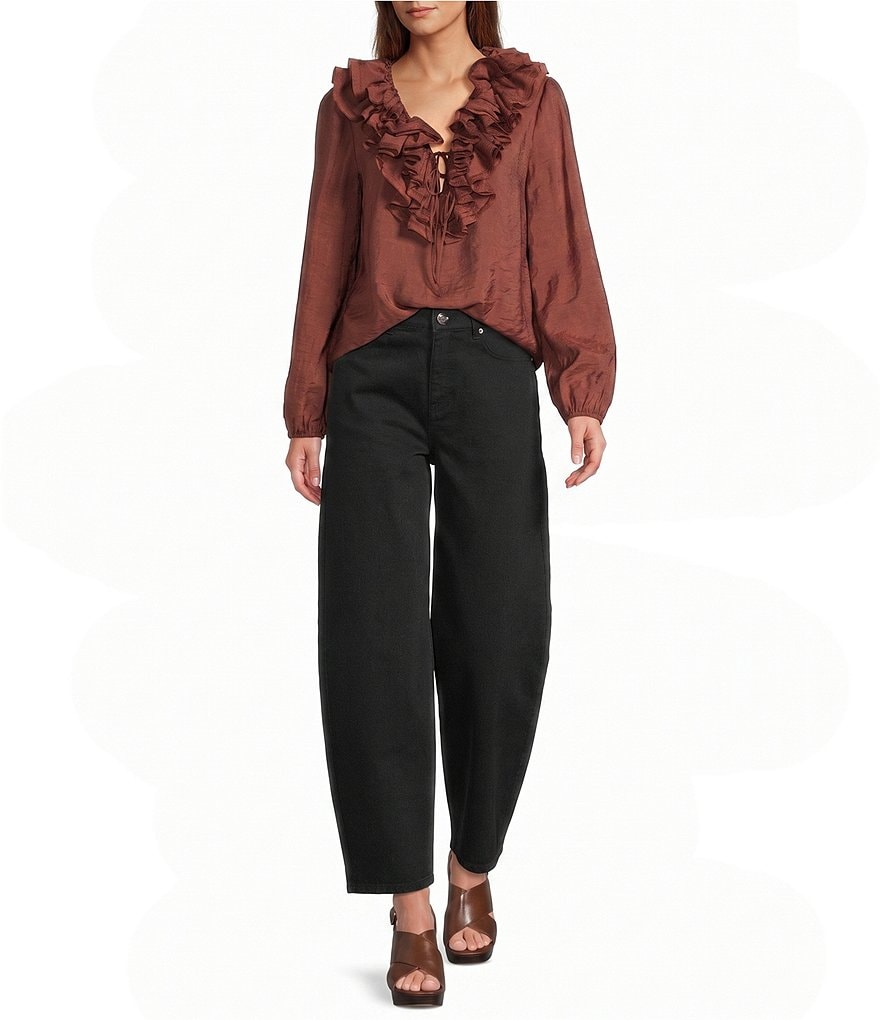 Lilah Barrel Denim Pants thumbnail 3