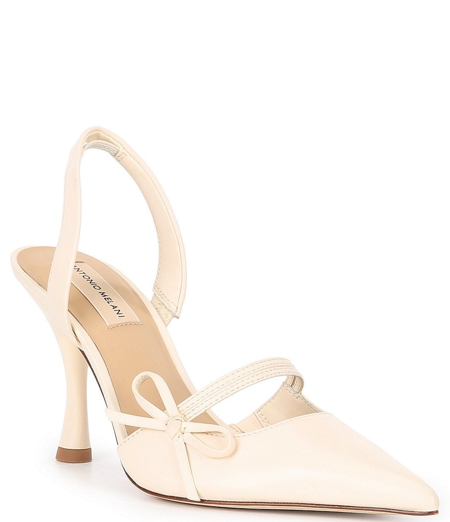 Antonio Melani Pomona Leather Bow Slingback Pumps | Dillard's Antonio Melani Pomona Leather Bow Slingback Pumps | Dillard's