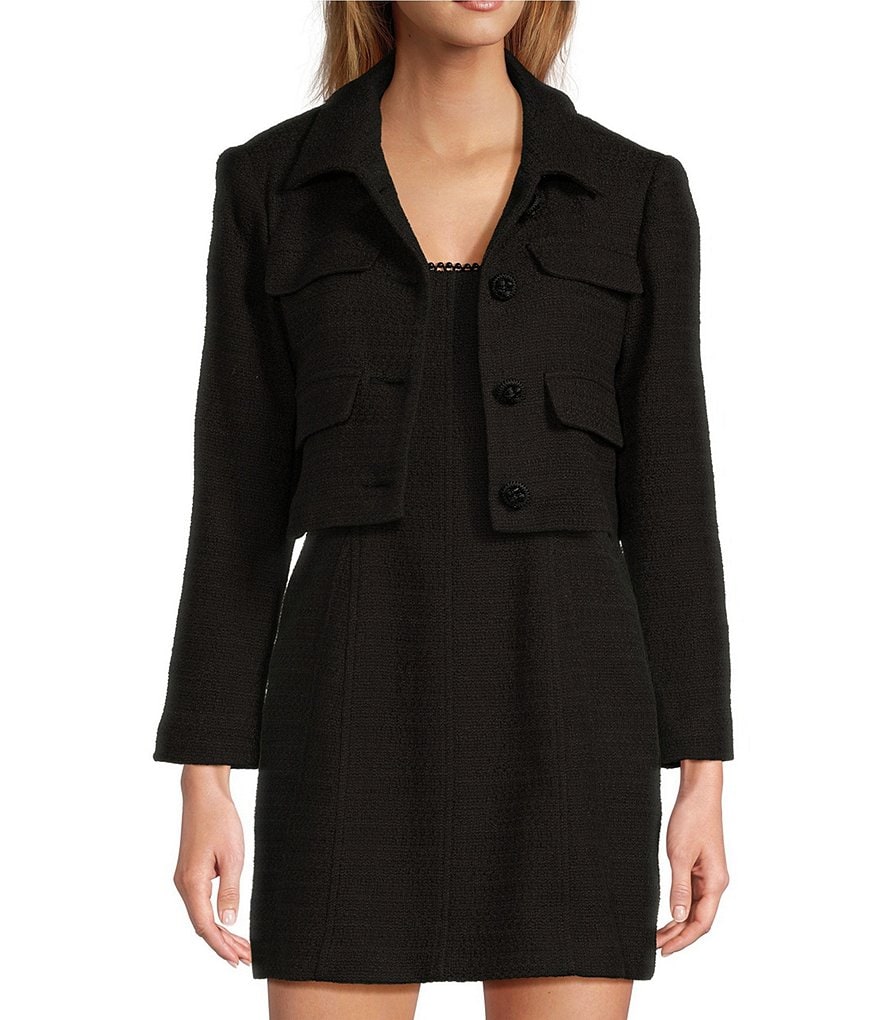 NWT:ANTONIO MELANI - Claudia Quilted Point hotsell Collar Long Sleeve Snap Button Jacket