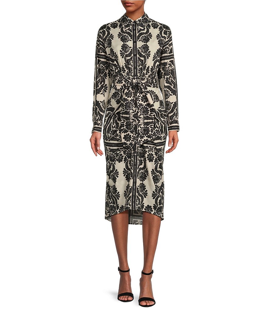 Antonio Melani Roxanne Printed Long Sleeve Dress | Dillard's