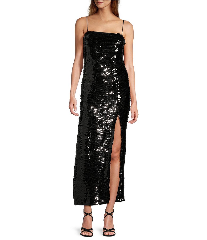 Antonio Melani Sloane Sequin Sleeveless Midi Dress | Dillard's