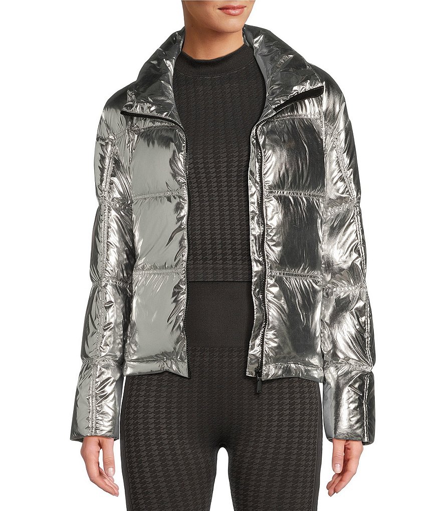 Antonio Melani Stand Collar Front Zip Ski Puffer Jacket | Dillard's