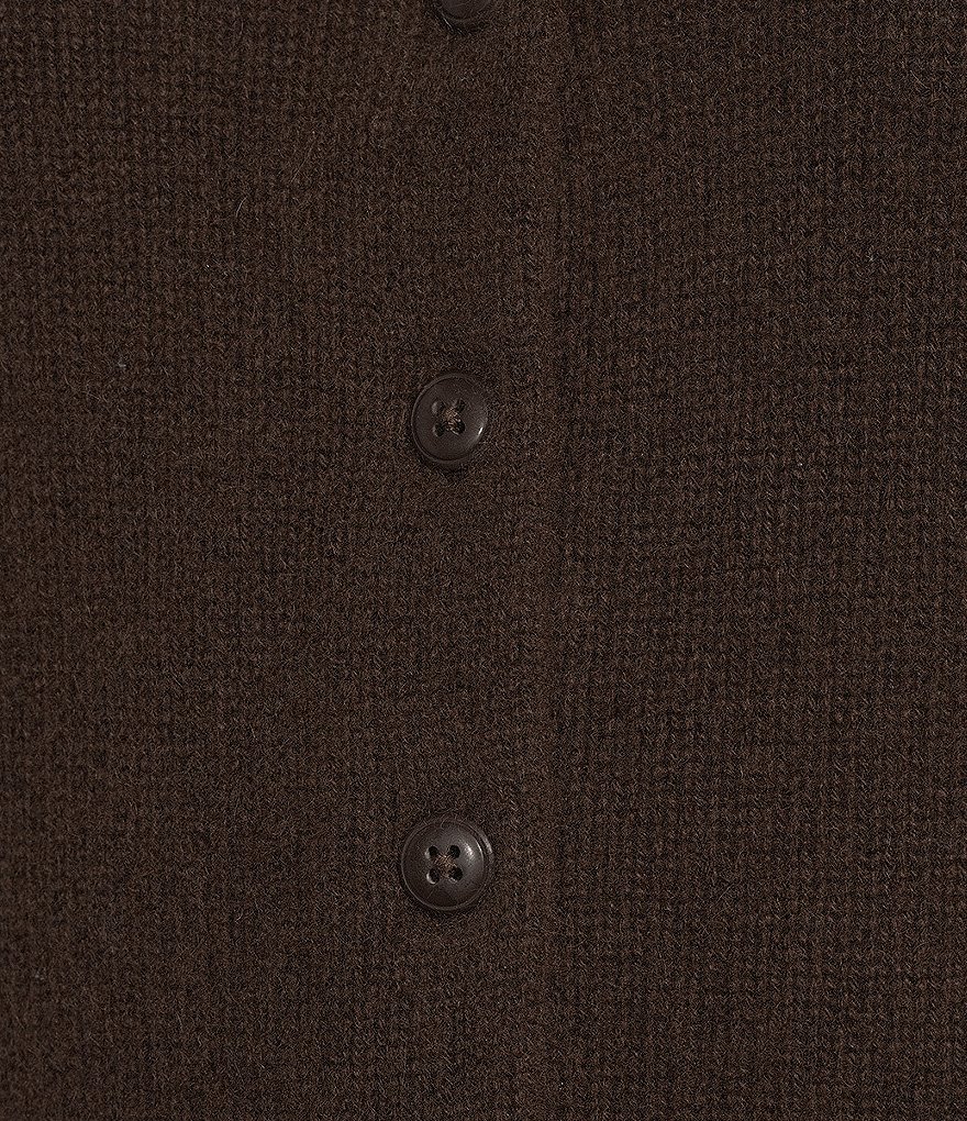 Stella Short Puff Sleeve Crew Neckline Button Front Cashmere Cardigan thumbnail 8