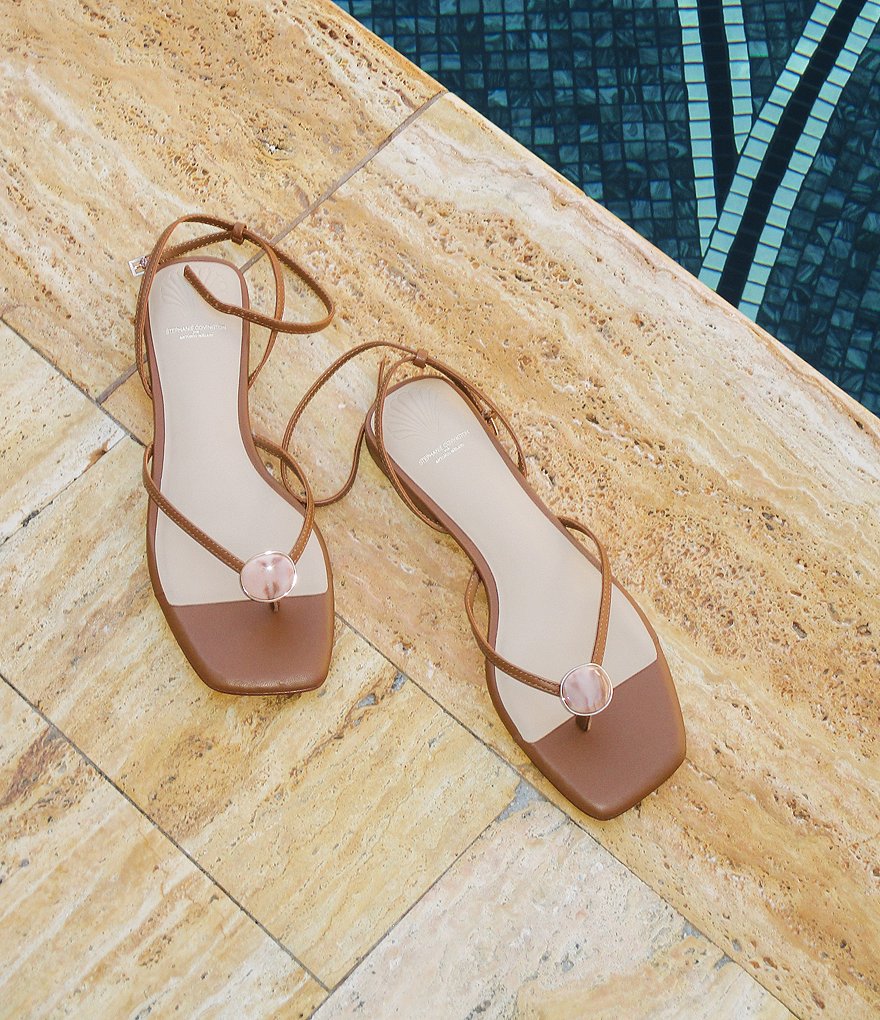 Antonio Melani x Stephanie Covington Erika Leather Ankle Strap