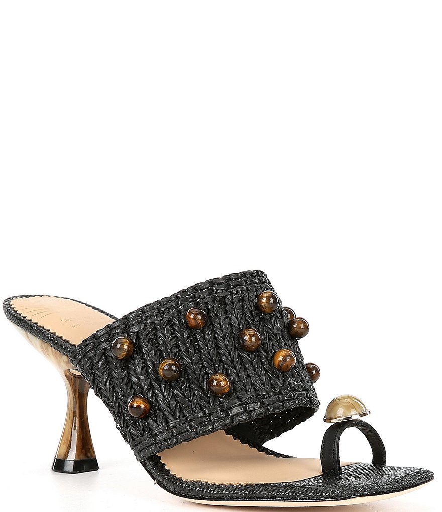 （US発）Antonio Melani x Style by Simkins フラワーサンダル Antonio Melani x Style by Simkins Hudson Woven Raffia Toe