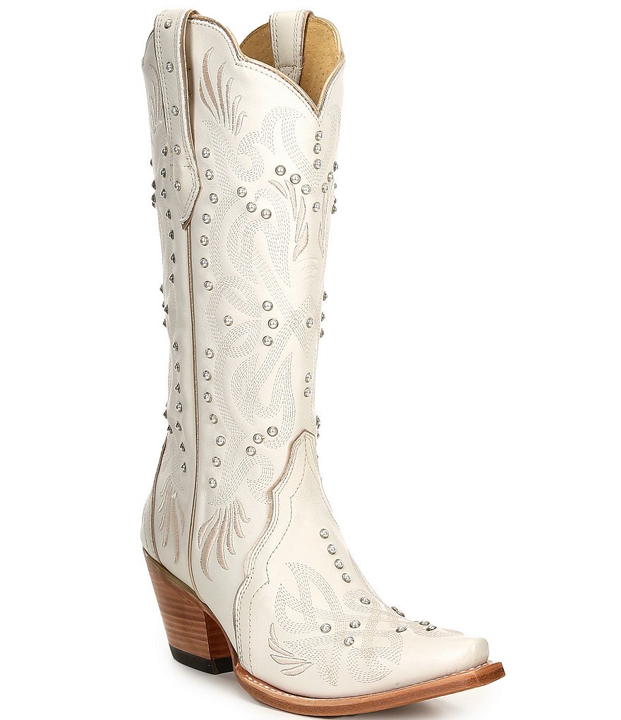 Ariat Pearl Leather Embellished Western Boots | Dillard's