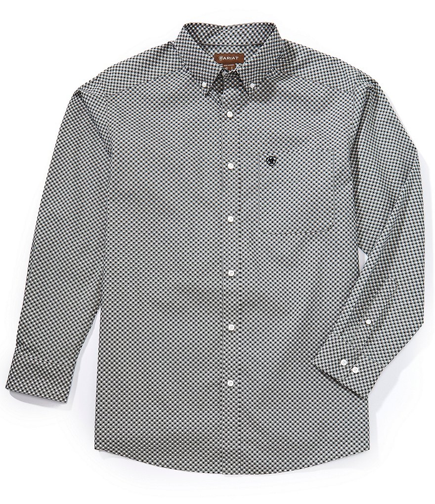 Ariat Tristan Classic Fit Printed Long Sleeve Woven Shirt