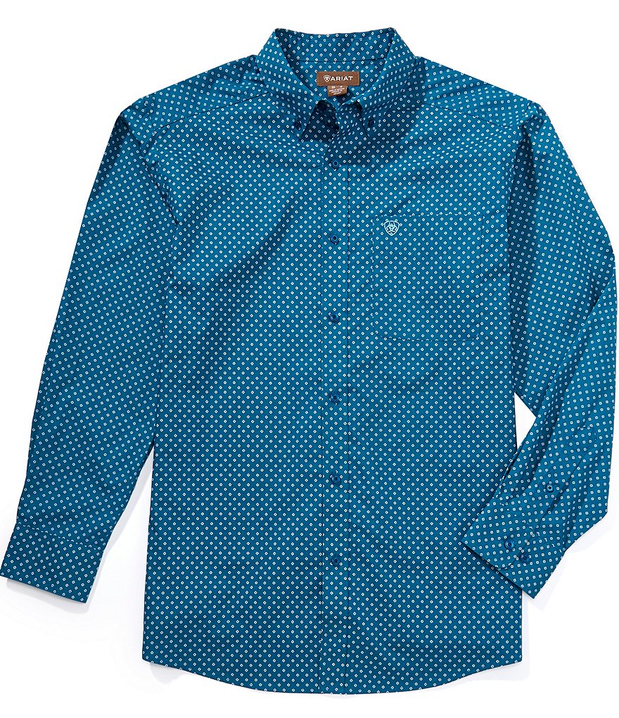 Ariat Tyce Classic Fit Printed Long Sleeve Woven Shirt