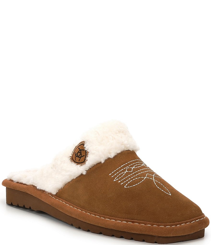 Ariat Women's Jackie Square Toe Suede Slippers | Dillard's