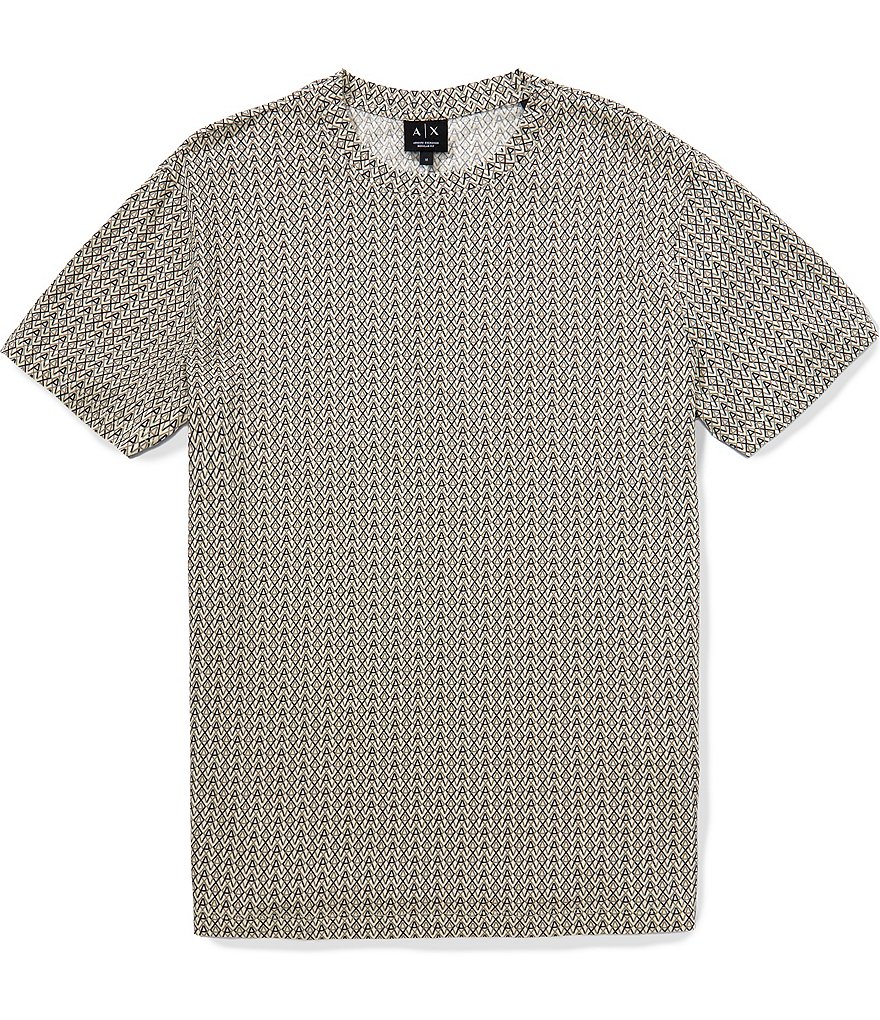 Armani Exchange Allover Logo Short Sleeve T-Shirt