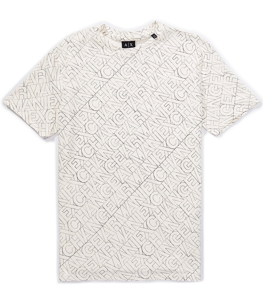 Armani Exchange Diagonal Logo Short Sleeve T-Shirt