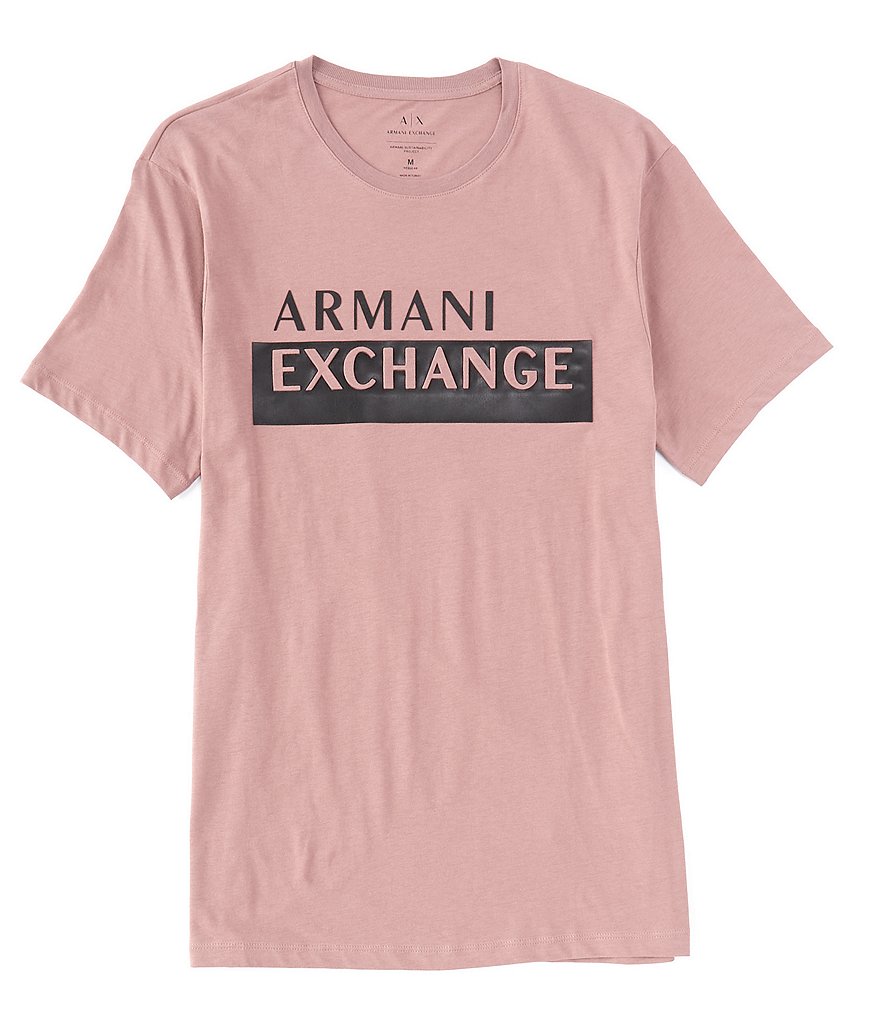 Armani Exchange Embossed Logo Short-Sleeve Tee | Dillard's