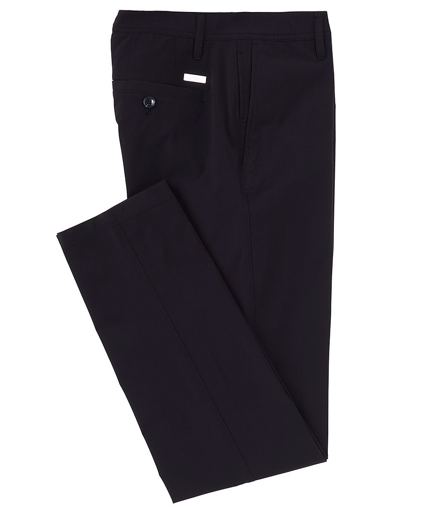 Armani Exchange Flat Front Ultra Stretch Pants | Dillard's