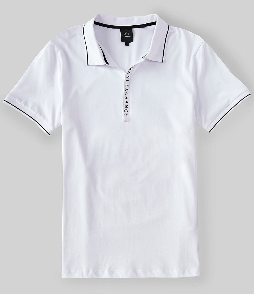 Armani Exchange 6rzflk_zjm5z Short Sleeve Polo Black XL Man