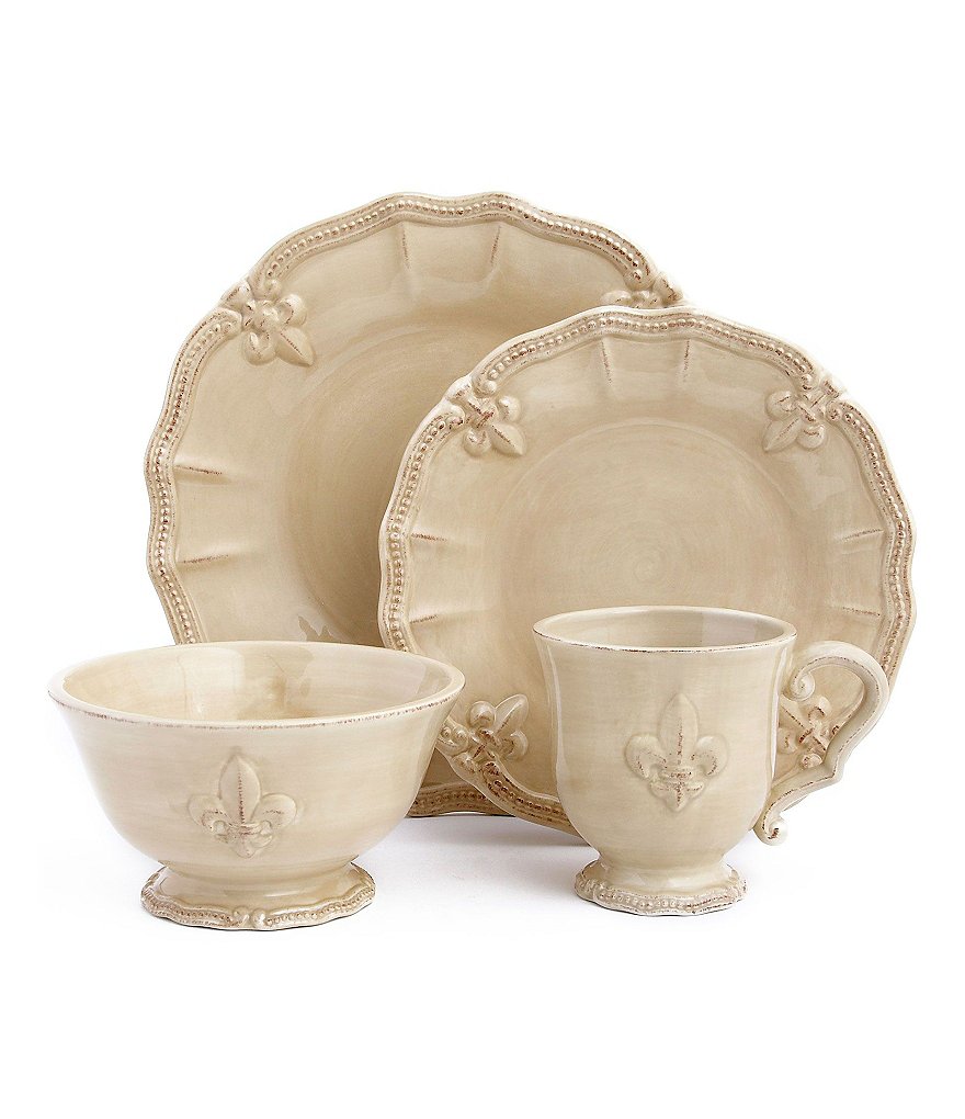 Artimino Fleur-de-Lis Earthenware Dinnerware | Dillards Artimino Fleur-de-Lis Earthenware Dinnerware | Dillards