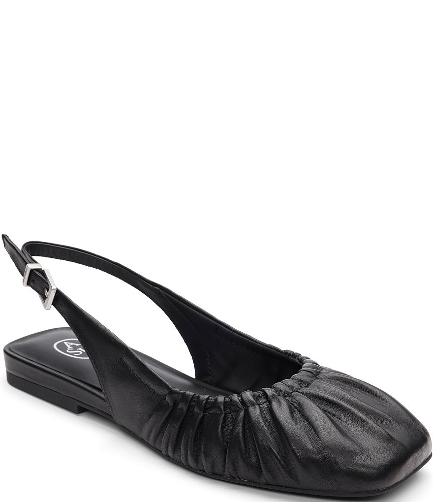 ASH Bibi Ruched Leather Slingback Ballet Flats | Dillard's