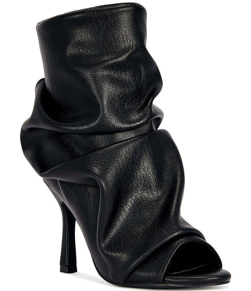 Azalea Wang Apex Slouch Shaft Peep Toe Booties | Dillard's