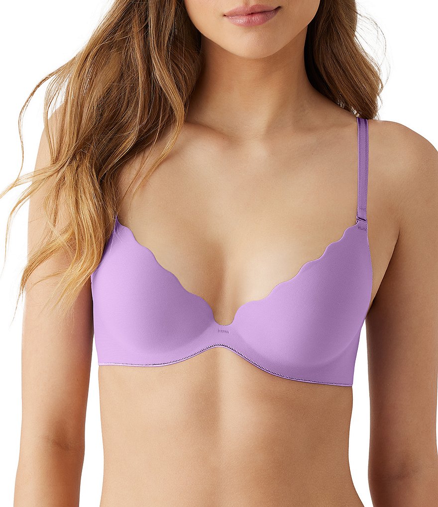 DKNY Contrast-band Push-up Bra & Thong in Natural