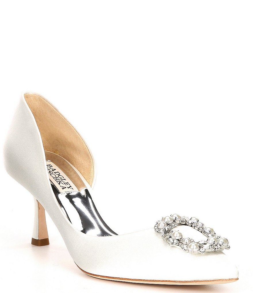 Badgley mischka sale venetia satin pump