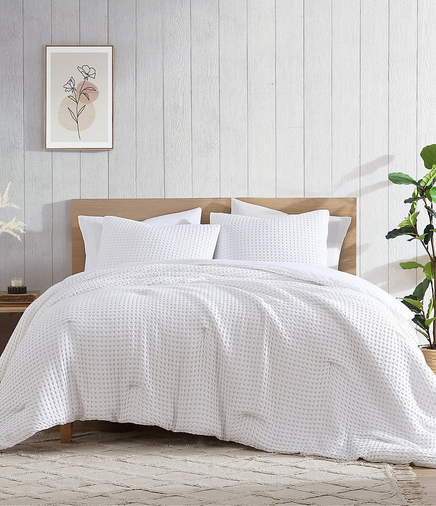 Bamboo Bliss by Royal Heritage Cascade Waffle Weave Duvet Cover