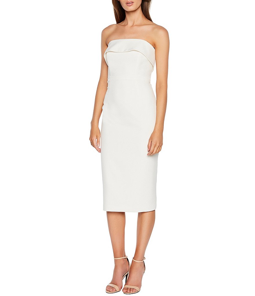 Bardot Georgia Double Layered Strapless Midi Dress | Dillard's