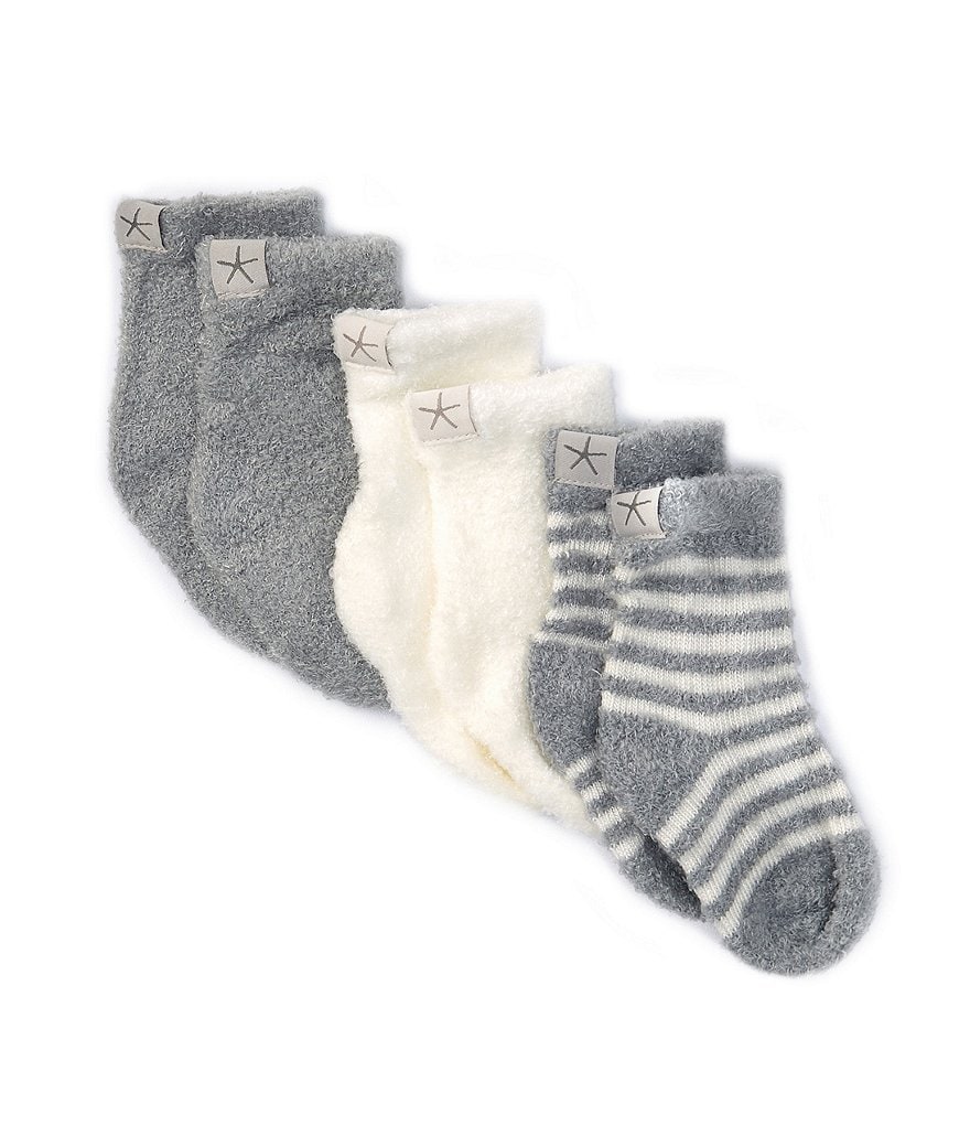 Barefoot Dreams Baby CozyChic Lite 3-Pack Socks