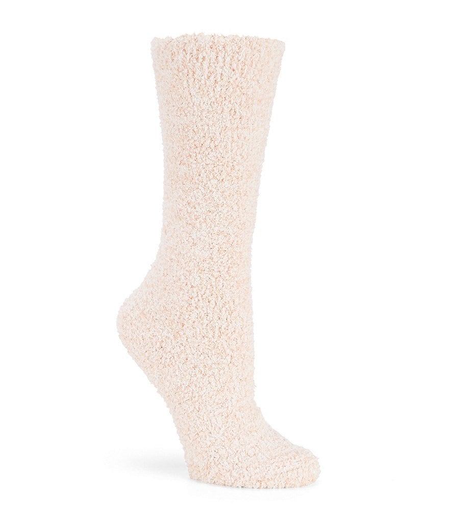 Barefoot Dreams Cozychic Heathered Socks in Oyster & White- Bliss Boutiques