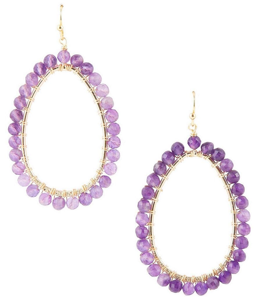 Smooth Amethyst Teardrop beads