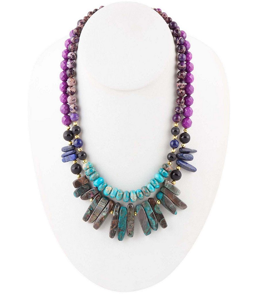 Barse Genuine Stone Statement Necklace | Dillard's