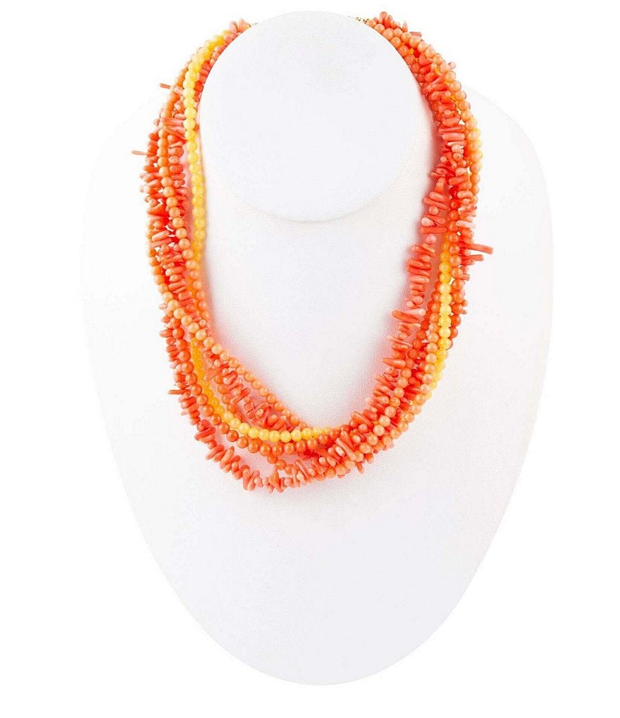 Barse Genuine Stone Torsade Necklace | Dillard's