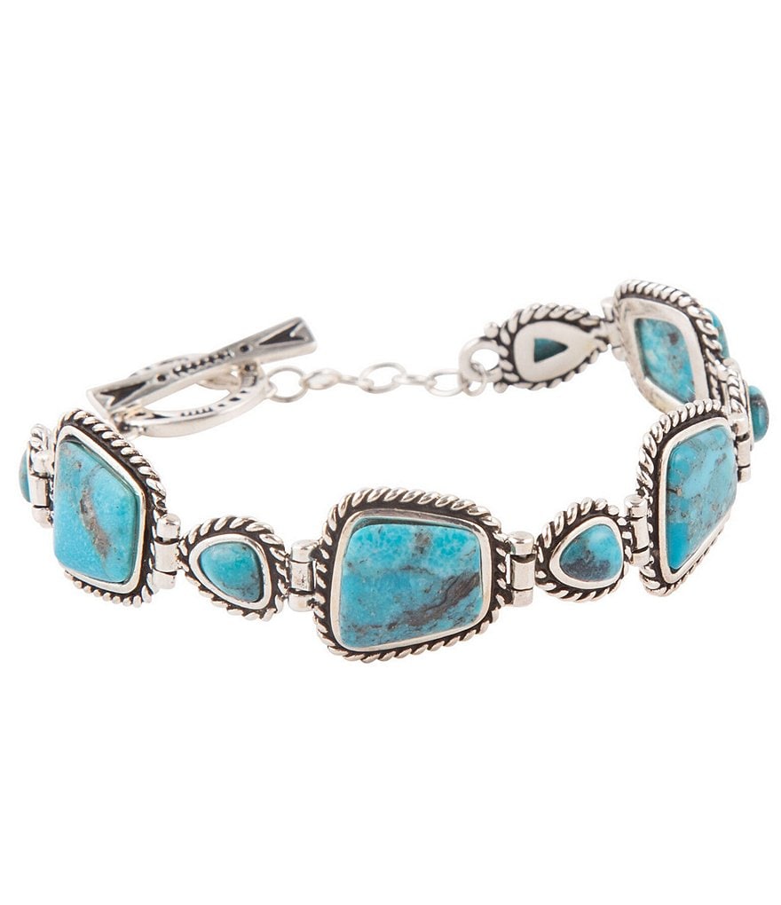 Sterling Silver Turquoise and Biwa Freshwater Cultured Pearls 7 1 Extension Toggle Bracelet Sterling Silver Turquoise and Biwa Freshwater Cultured Pearls 7 1 Extension Toggle Bracelet