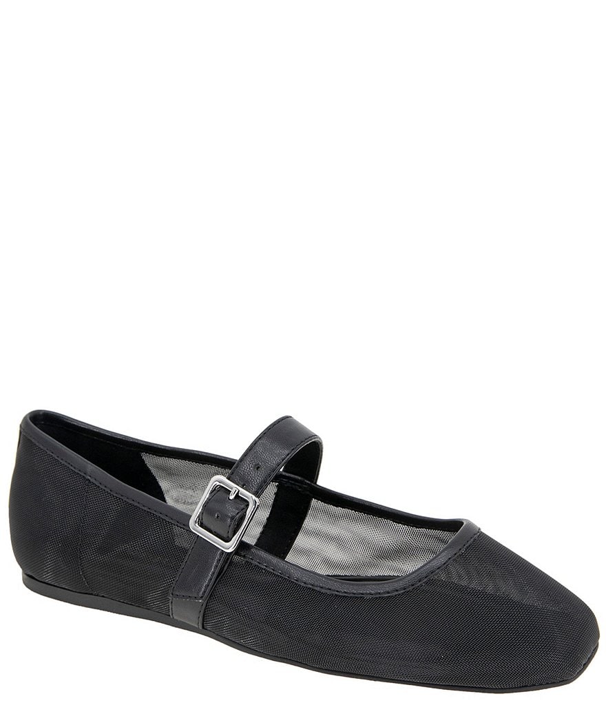 Mary Jane Mesh Flats