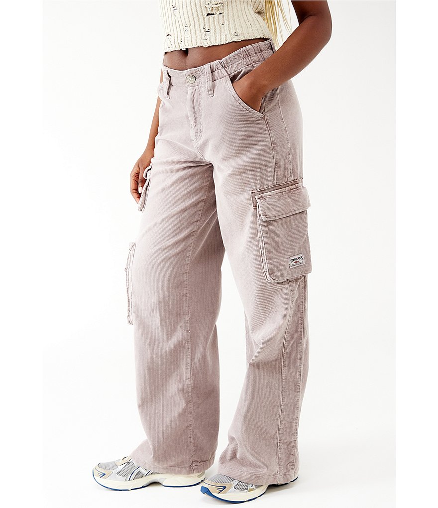 Womens Pocket Cargo Jumbo Cord Trousers  Boohoo UK