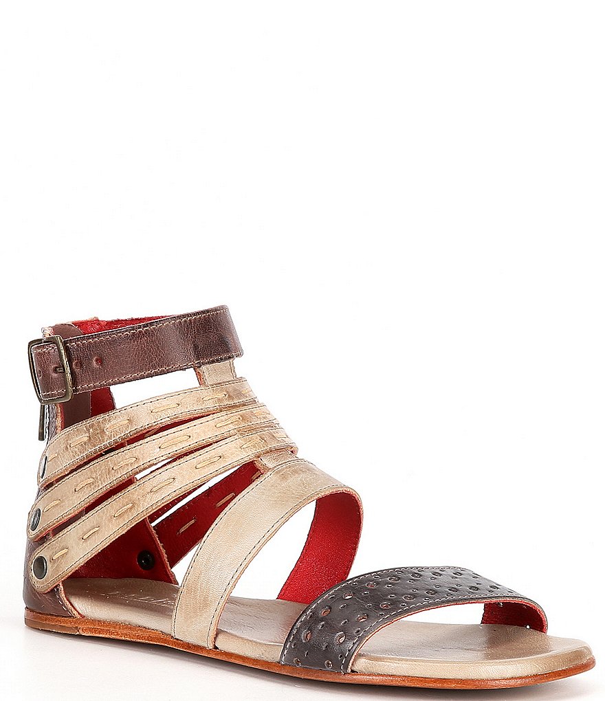 Bed Stu Artemis MultiStrap MultiTone Leather Sandals Dillard's