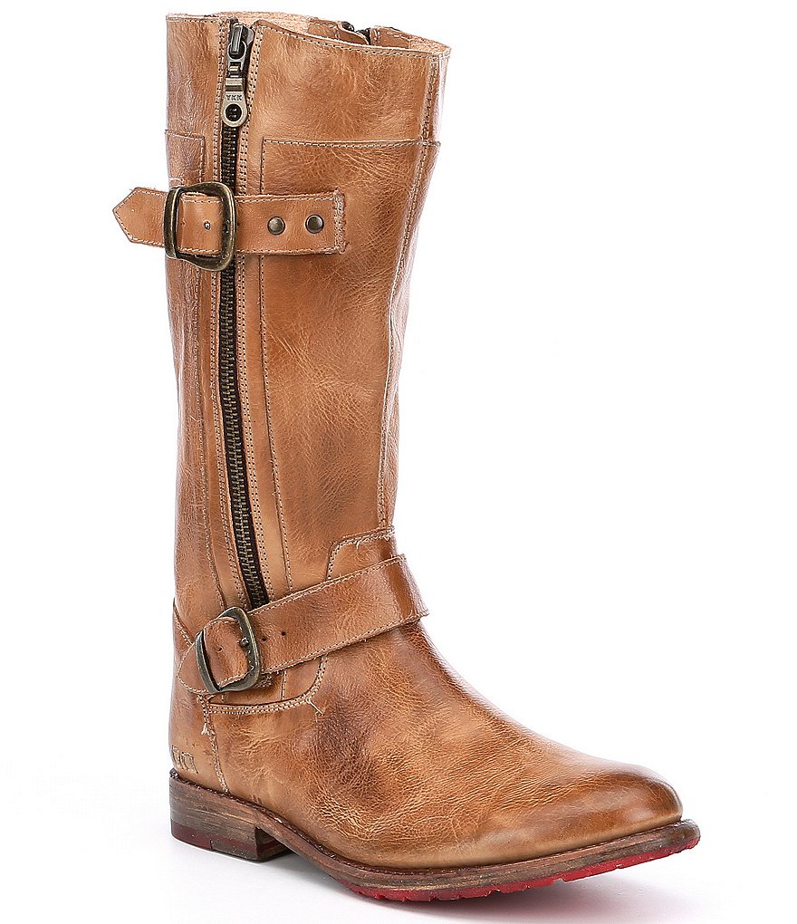 Bed Stu Gogo Lug Sole Double Zip Strap Harness Detail Boots Dillard s